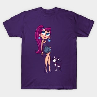 Fashion dog girl T-Shirt